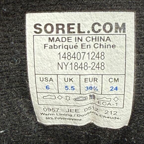 Sorel Cheyanne Waterproof Outdoor Winter Duck Boots NY1848-248 Mens 6 - Picture 6 of 6